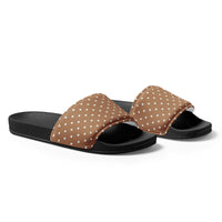 HAWAII WOMEN'S SLIDES - BROWN POLKA - PINKCOLADA