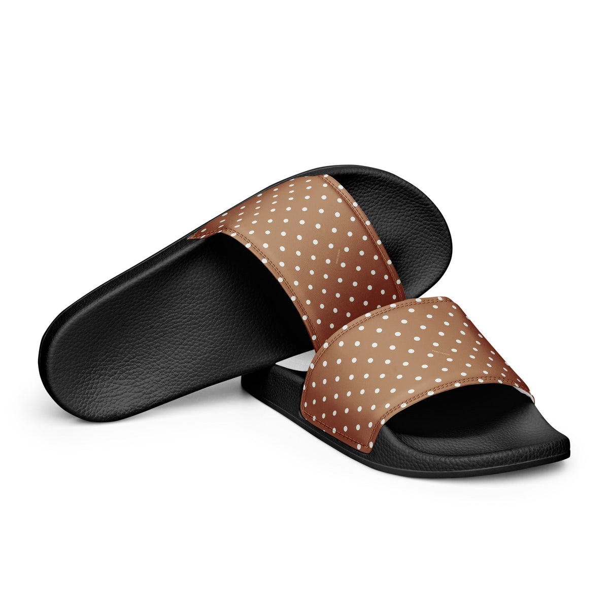 HAWAII WOMEN'S SLIDES - BROWN POLKA - PINKCOLADA