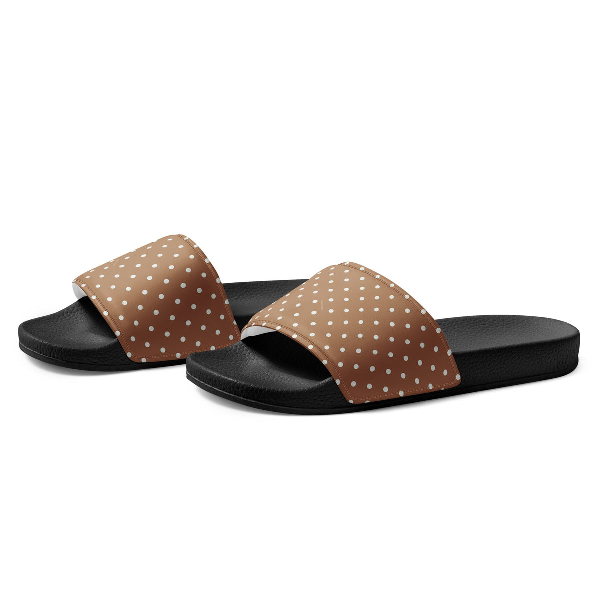 HAWAII WOMEN'S SLIDES - BROWN POLKA - PINKCOLADA