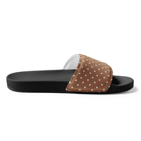 HAWAII WOMEN'S SLIDES - BROWN POLKA - PINKCOLADA