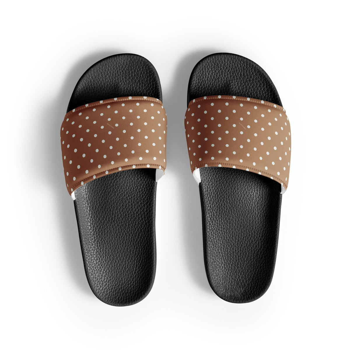 HAWAII WOMEN'S SLIDES - BROWN POLKA - PINKCOLADA