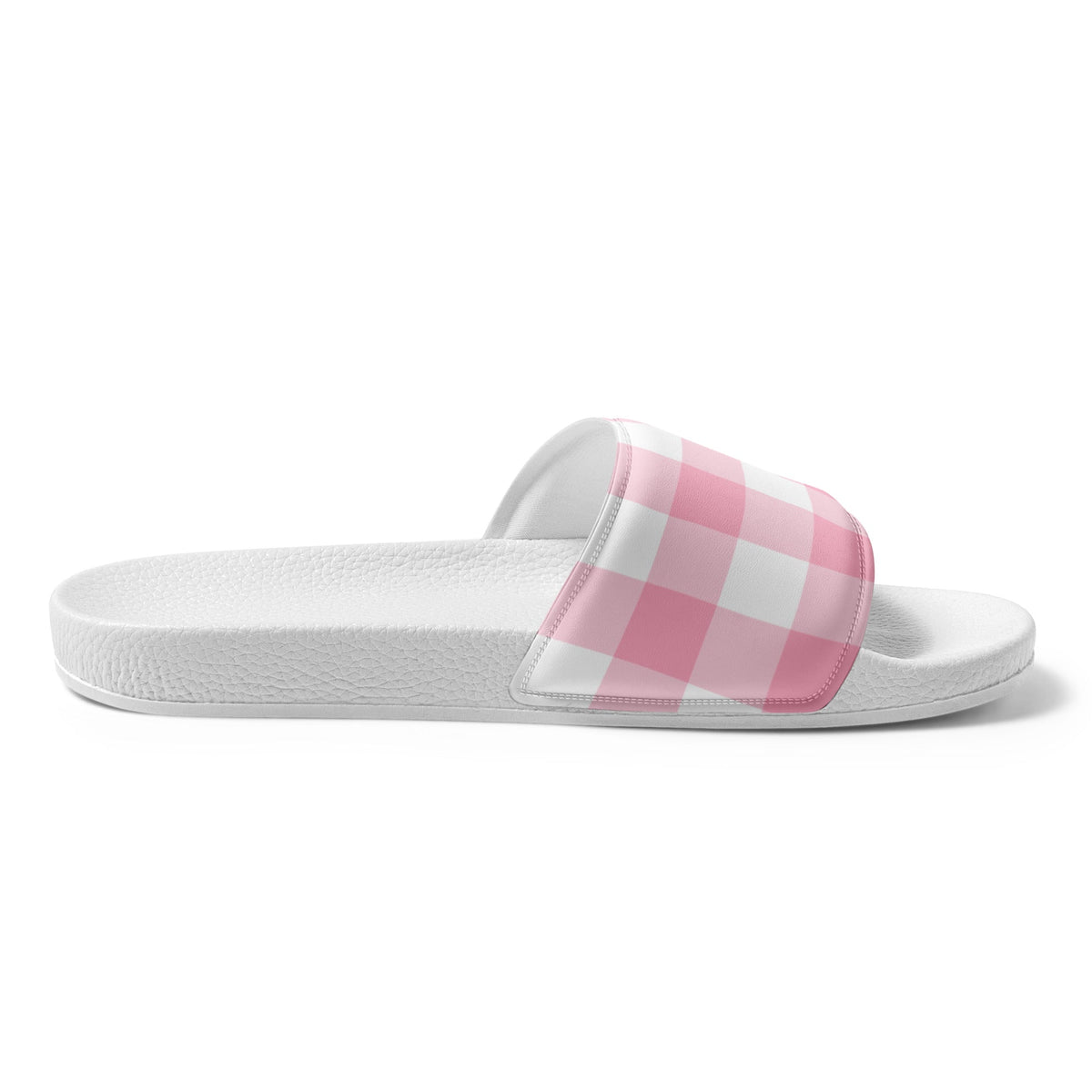 HAWAII WOMEN'S SLIDES - PINK GINGHAM - PINKCOLADA