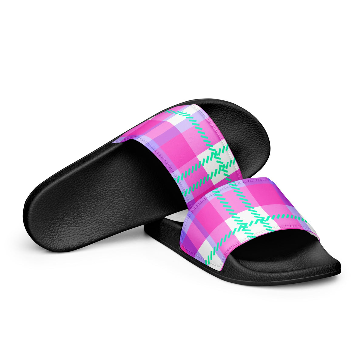 HAWAII WOMEN'S SLIDES - RETROCHECKI - PINKCOLADA