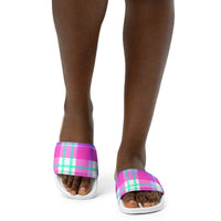 HAWAII WOMEN'S SLIDES - RETROCHECKI - PINKCOLADA