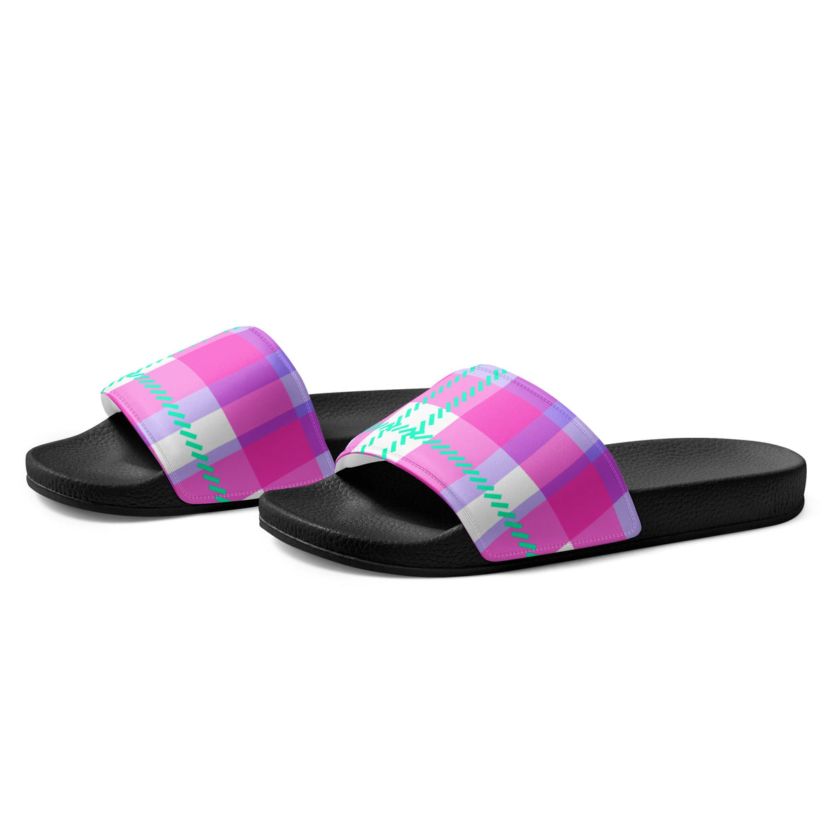 HAWAII WOMEN'S SLIDES - RETROCHECKI - PINKCOLADA