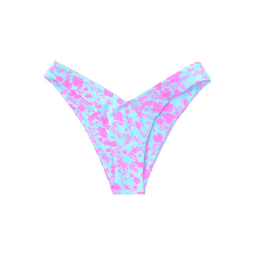 MALDIVES BIKINI BOTTOMS IN OHRID BLOOM - PINKCOLADA