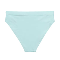 MIAMI ECO HIGH WAISTED BIKINI BOTTOM | POWDER BLUE - PINKCOLADA