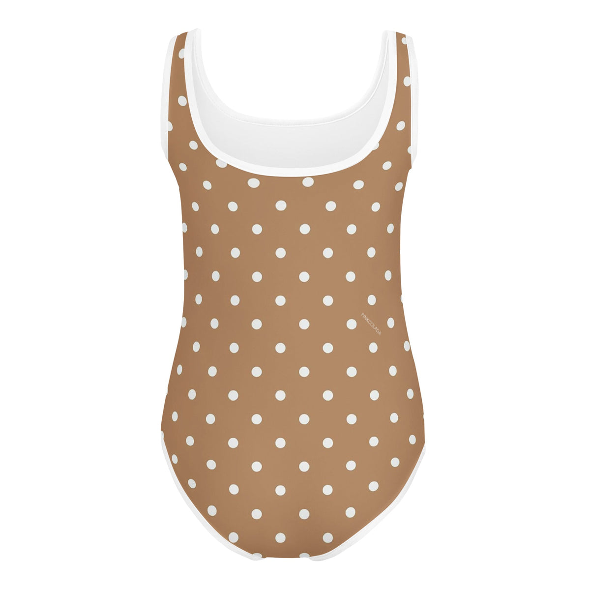 SOFIA KIDS SWIMSUIT | BROWN POLKA DOTS - PINKCOLADA