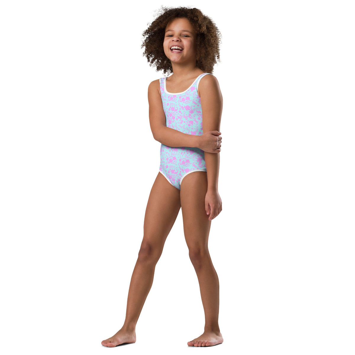 SOFIA KIDS SWIMSUIT | OHRID GARDEN - PINKCOLADA