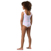 SOFIA KIDS SWIMSUIT | PINK PLAIDS - PINKCOLADA
