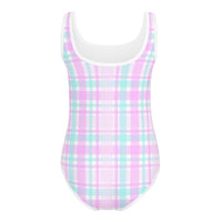 SOFIA KIDS SWIMSUIT | PINK PLAIDS - PINKCOLADA