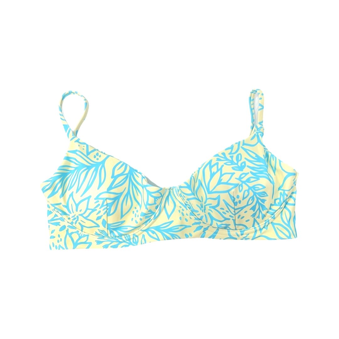 TROPEZ BIKINI TOP - BANANA PALMS - PINKCOLADA