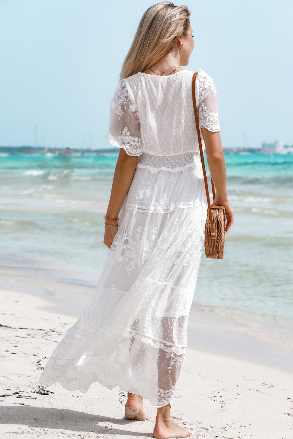 Midi Dress White Lace Sun Dresses Asos Design Tiered Maxi Dress Pattern  White Crochet Lace Dress