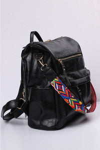 Black Casual Versatile Backpack