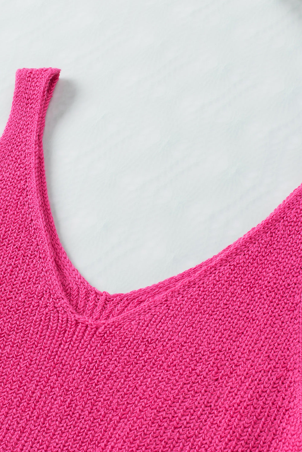 Rose Cropped Knit Tank Top