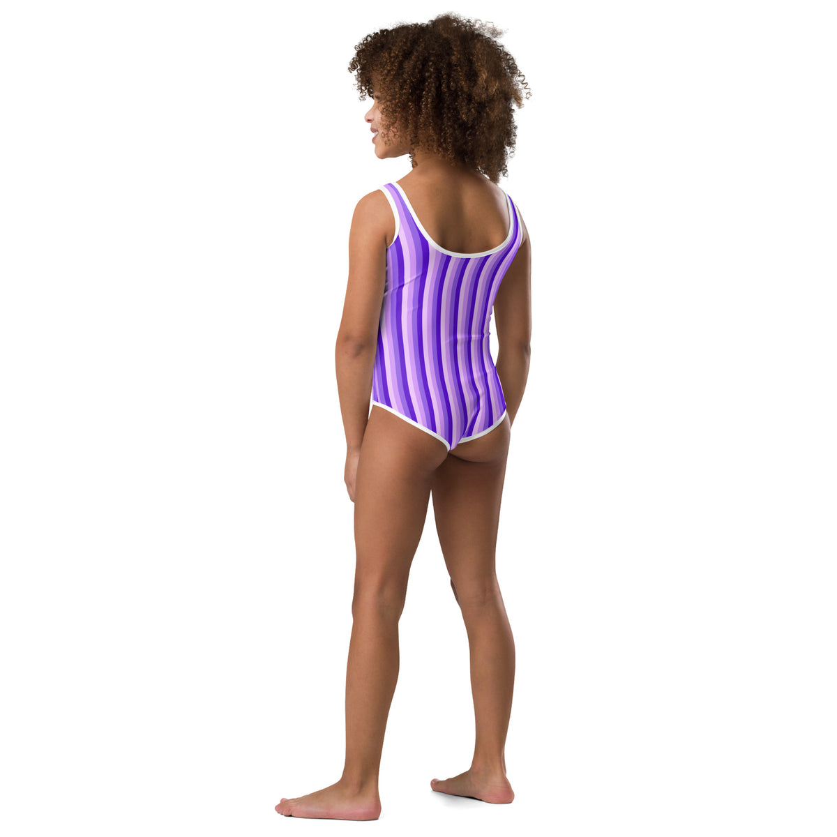 SOFIA KIDS SWIMSUIT - PURPLE STRIPES