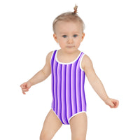 SOFIA KIDS SWIMSUIT - PURPLE STRIPES