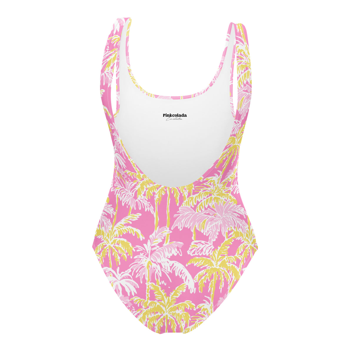 FLORIDA ECO ONE PIECE SWIMSUIT - PINK & YELLOW PALMS