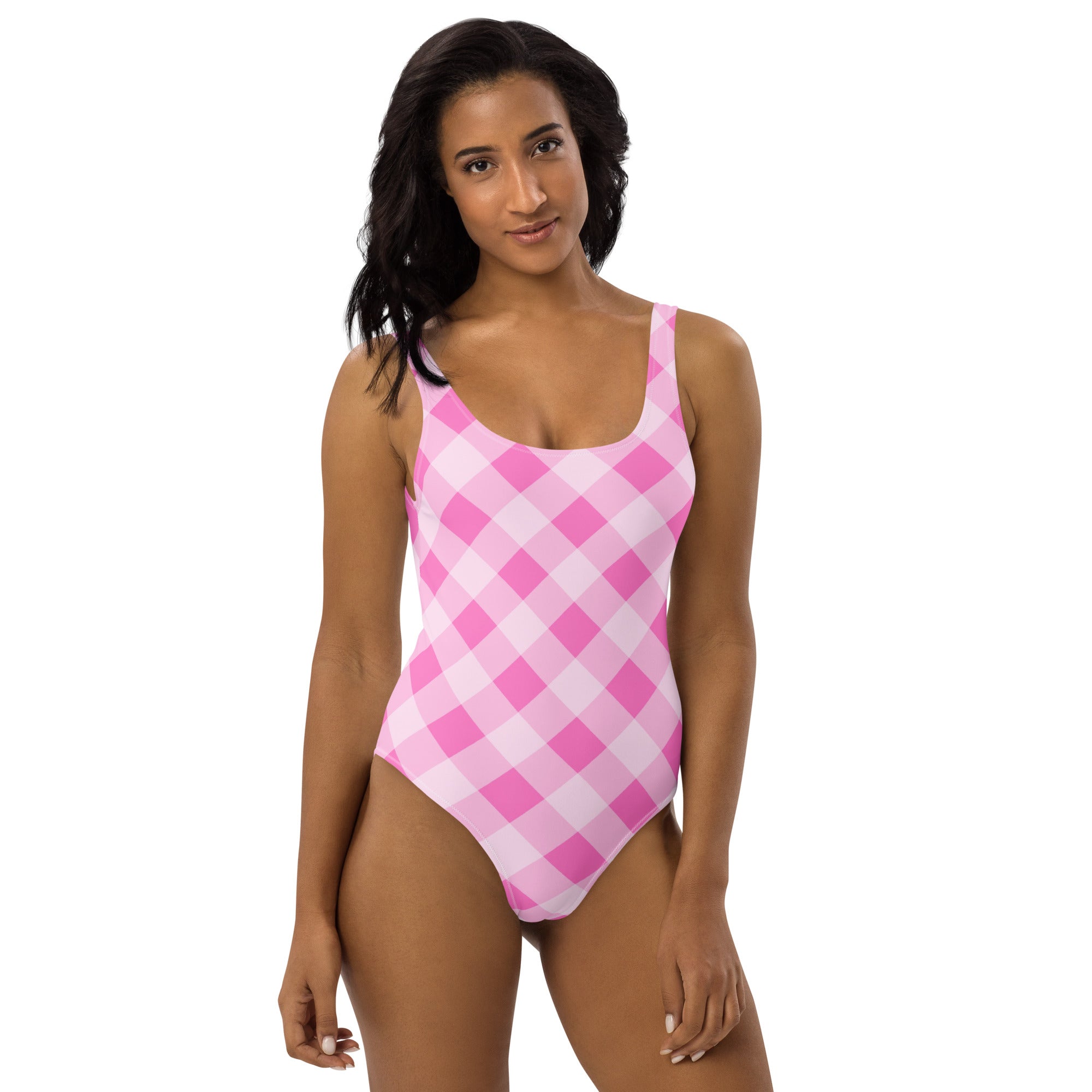 FLORIDA ECO ONE PIECE SWIMSUIT PINK GINGHAM PINKCOLADA