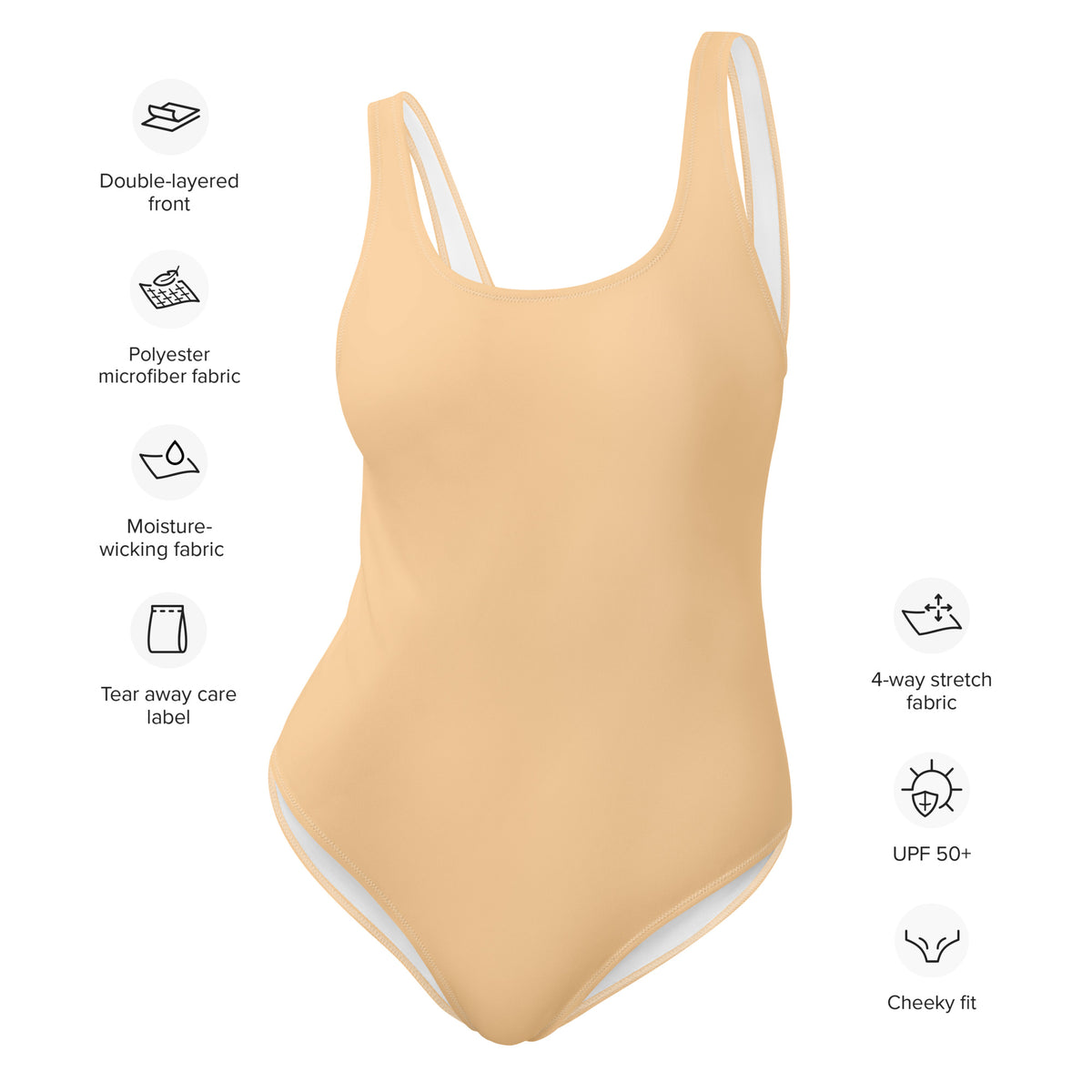 FLORIDA ECO ONE PIECE SWIMSUIT - PASTEL MANDARIN