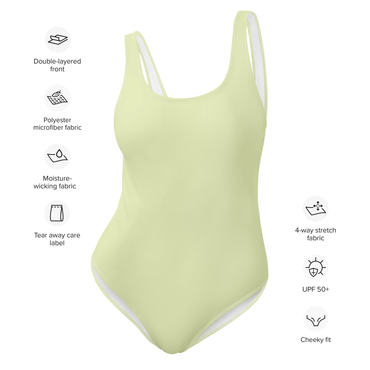 FLORIDA ECO ONE PIECE SWIMSUIT - PASTEL LIME