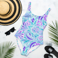 FLORIDA ECO ONE PIECE SWIMSUIT - NARNIANA PURPLE FLORALS