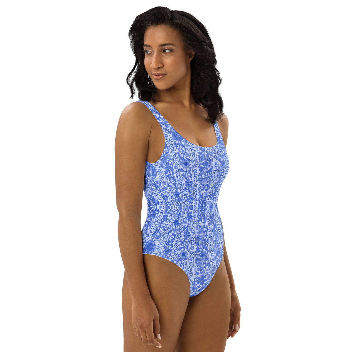 FLORIDA ECO ONE PIECE SWIMSUIT - BLUE VINTAGE ORIENTAL