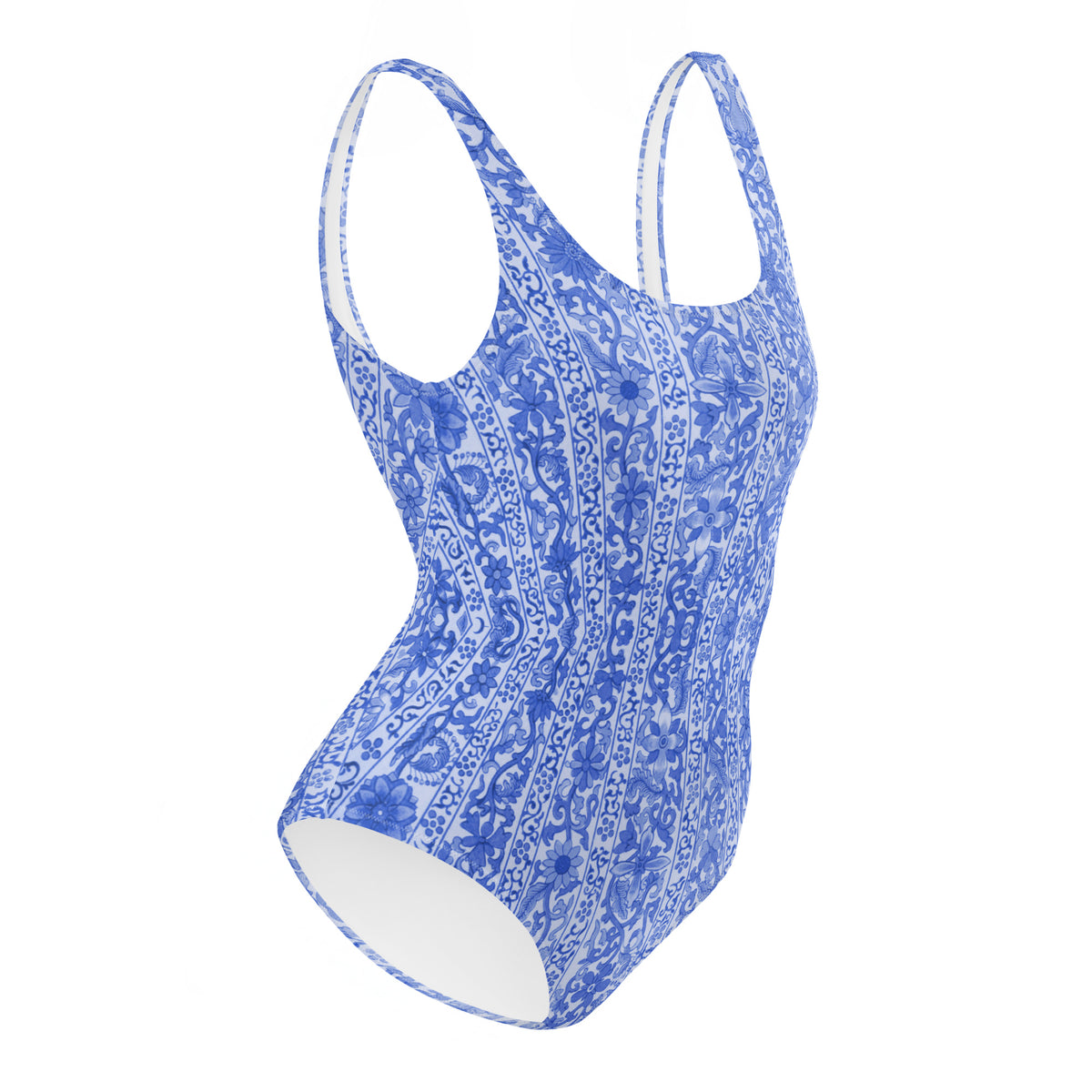 FLORIDA ECO ONE PIECE SWIMSUIT - BLUE VINTAGE ORIENTAL