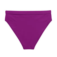 MIAMI ECO HIGH WAISTED BIKINI BOTTOM - BERRY PURPLE