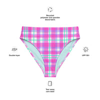 MIAMI ECO HIGH WAISTED BIKINI BOTTOM | RETROCHECKI