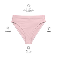 MIAMI ECO HIGH WAISTED BIKINI BOTTOM | BLUSH PINK