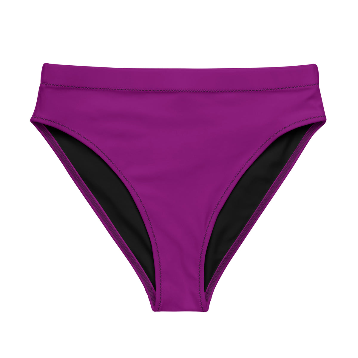 MIAMI ECO HIGH WAISTED BIKINI BOTTOM - BERRY PURPLE