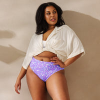 MIAMI ECO HIGH WAISTED BIKINI BOTTOM | PURPLE COLADA ECO