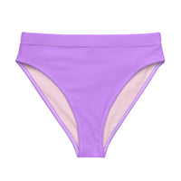 MIAMI ECO HIGH WAISTED BIKINI BOTTOM - CANDY PURPLE