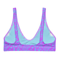 BELLA ECO PADDED BIKINI TOP - GARDEN PARTY PURPLE