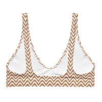 BELLA ECO PADDED BIKINI TOP - ZIG CHOCOLATE