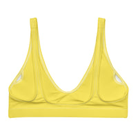 BELLA ECO PADDED BIKINI TOP - YELLOW DAISY