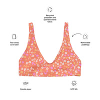 BELLA ECO PADDED BIKINI TOP | ORANGE COLADA ECO