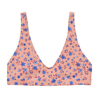 BELLA ECO PADDED BIKINI TOP | APRICOT GARDEN