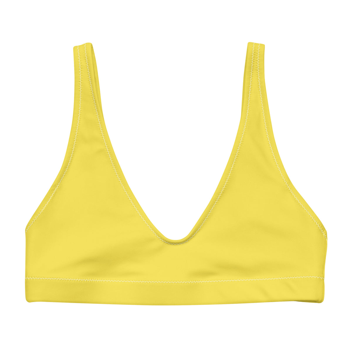 BELLA ECO PADDED BIKINI TOP - YELLOW DAISY