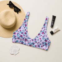 BELLA ECO PADDED BIKINI TOP | LILAC GARDEN