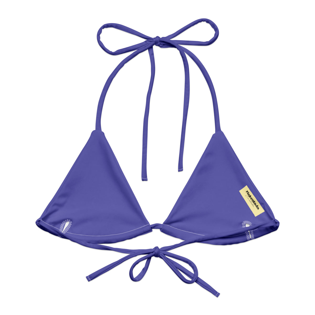 TRIANGLE STRING BIKINI TOP ECO - SLATE PURPLE