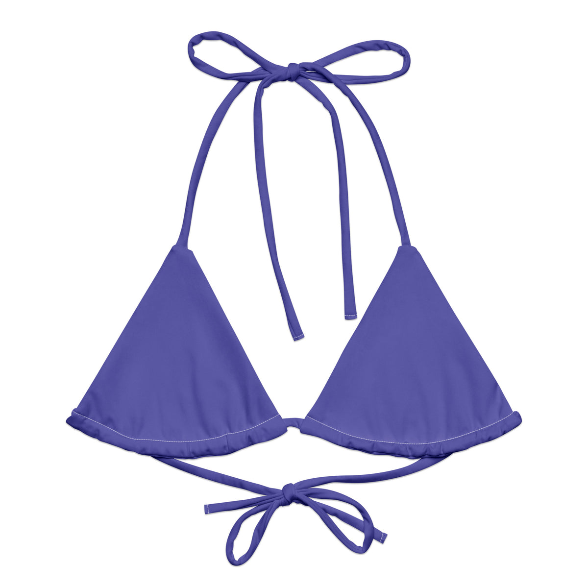 TRIANGLE STRING BIKINI TOP ECO - SLATE PURPLE