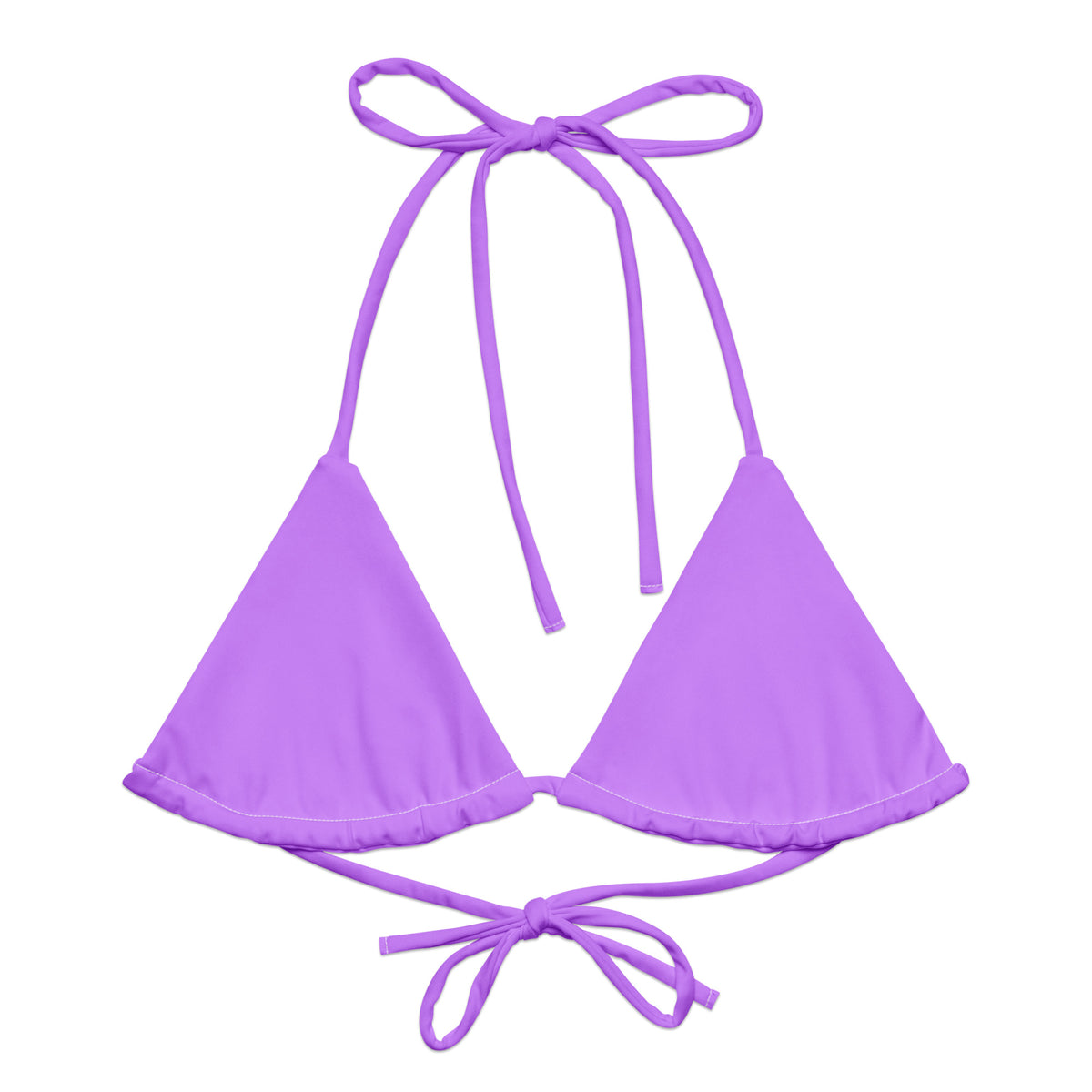 TRIANGLE STRING BIKINI TOP ECO - CANDY PURPLE