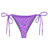 STRING BIKINI BOTTOM ECO - DITSY PURPLES