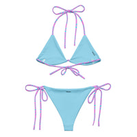 STRING BIKINI SET ECO - GARDEN PARTY LILAC & BLUE HUES