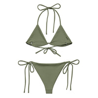 STRING BIKINI SET ECO - KHAKI GREEN