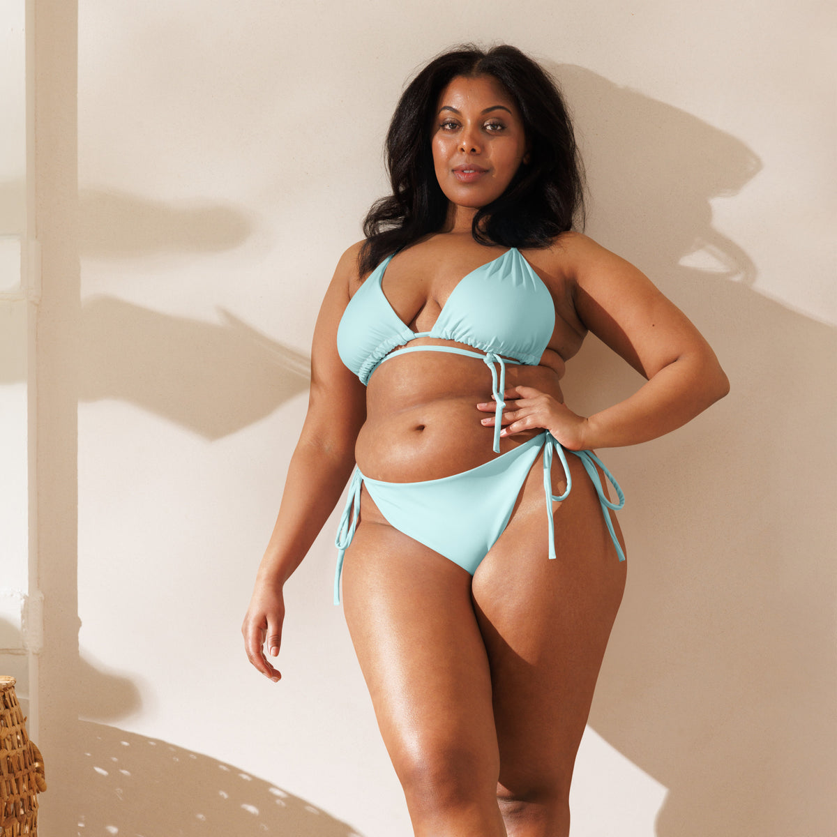 STRING BIKINI SET ECO - POWDER BLUE