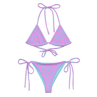 STRING BIKINI SET ECO - GARDEN PARTY LILAC & BLUE HUES