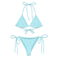 STRING BIKINI SET ECO - GARDEN PARTY SKY